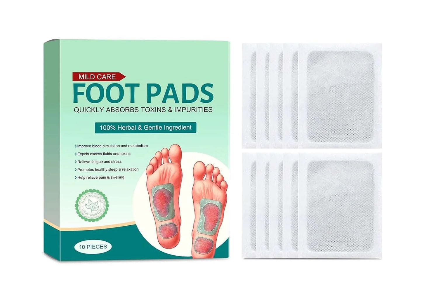 Golden Detox Foot Pads 🔥 Pack of 10 + Buy 1 Get 1 FREE – Limited Time Offer!